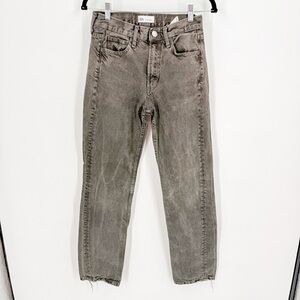 Zara Women's Stonewashed Straight Jeans